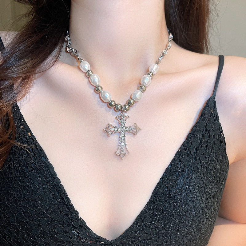 Santa Cecilia rosary necklace