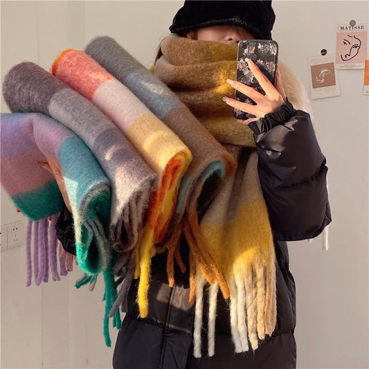 Color block scarf