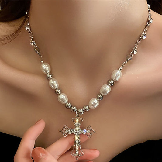 Santa Cecilia rosary necklace